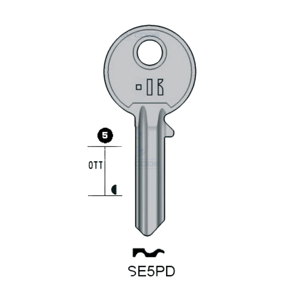 LLAVE KEYLINE ISE5PD (IE3, IS-1D)
