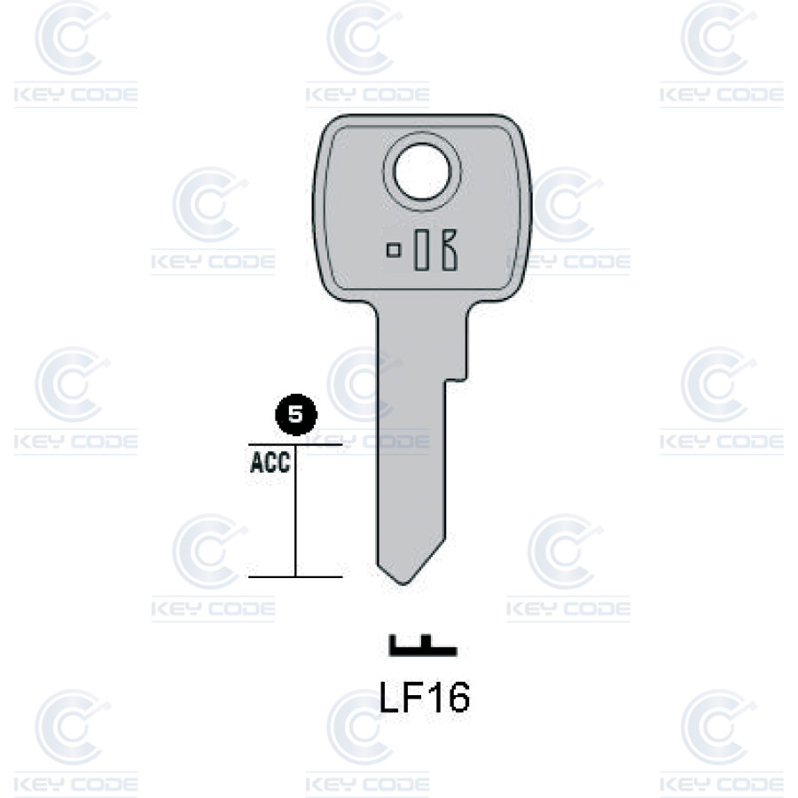 LLAVE KEYLINE LF16 (LF6R, LF-1I)