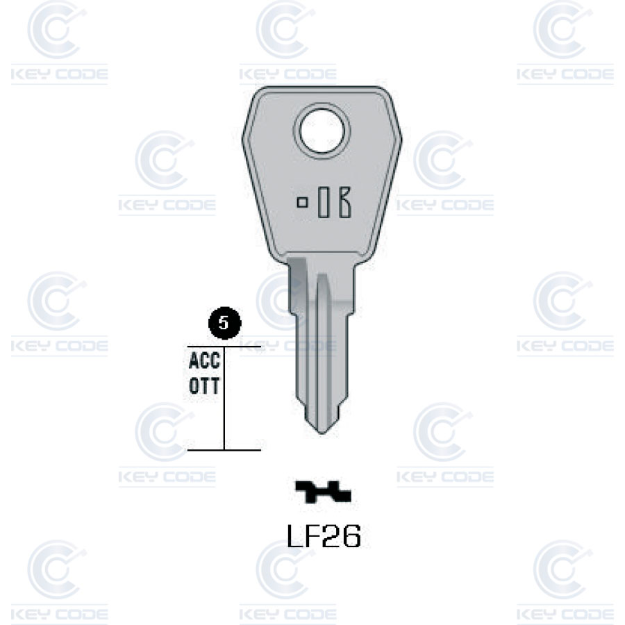 LLAVE KEYLINE LF26 (LF30R, LF-14D)