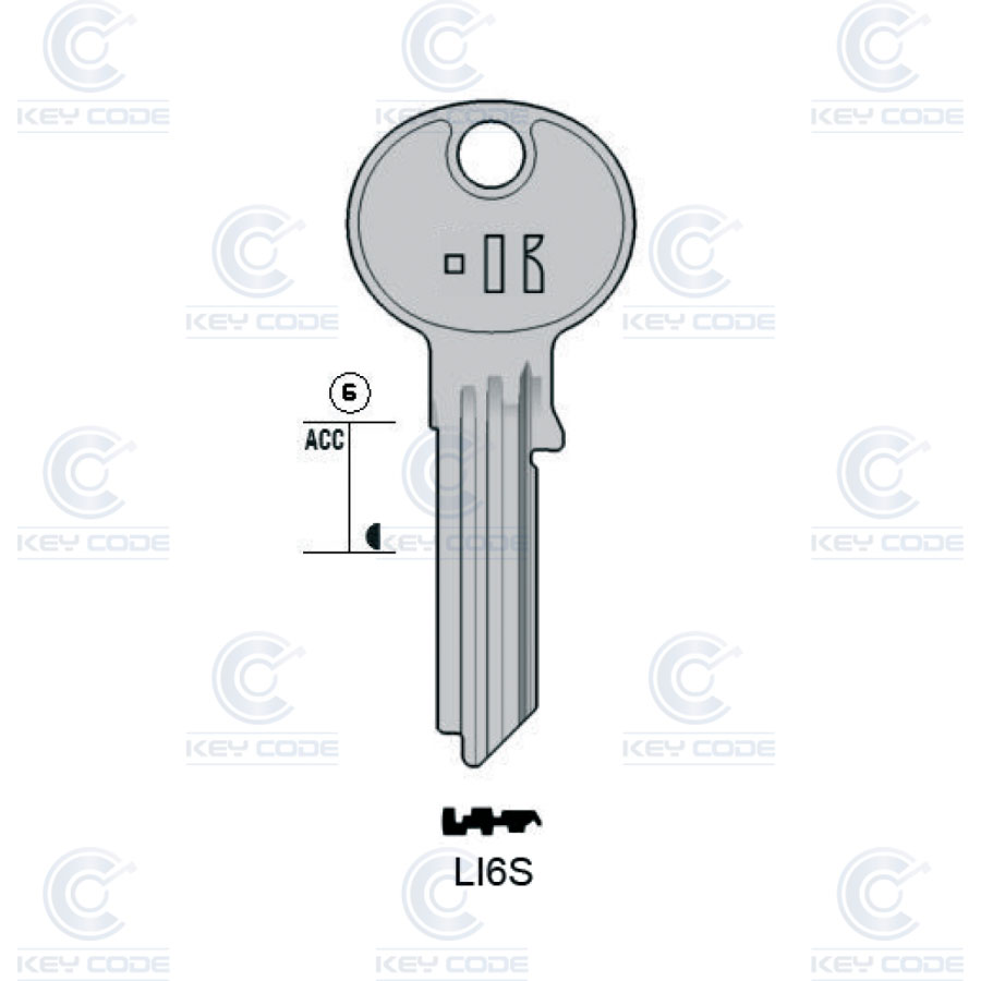 LLAVE KEYLINE LIPS LI6S (LP57R, LIP-4)
