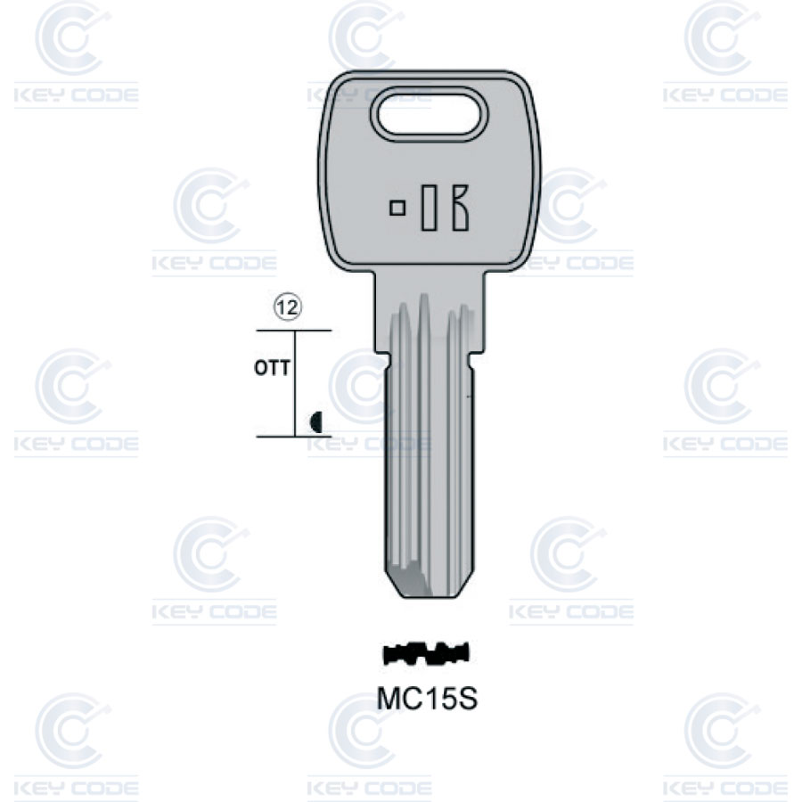 LLAVE KEYLINE MC15S (MC15R, MCM-16)