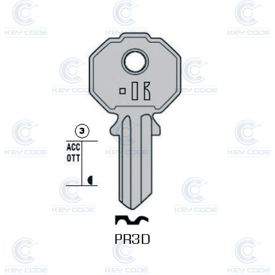 LLAVE KEYLINE PREFER PR3D (PF208, PR-1D)