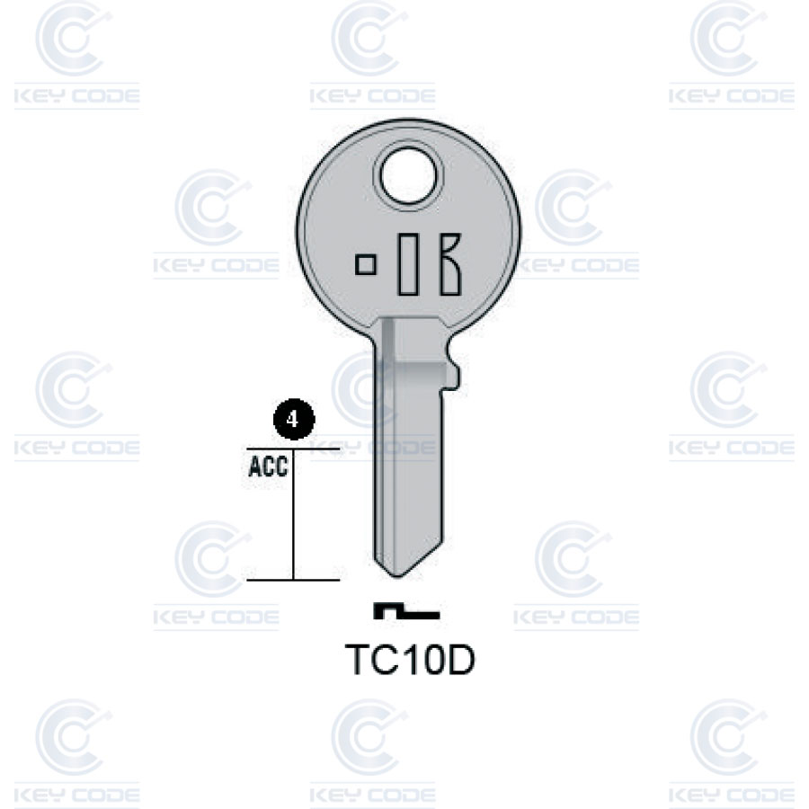 LLAVE KEYLINE TRI CIRCLE TC10D (TL10, TRI-4D)