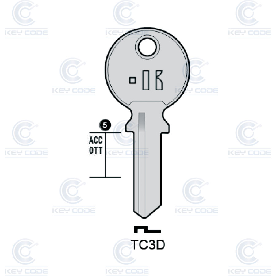 LLAVE KEYLINE TC3D (TL6, TRI-5D)