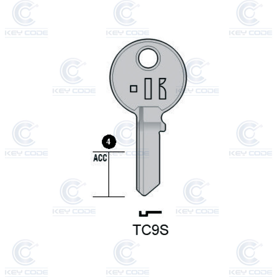 LLAVE KEYLINE TRI CIRCLE TC9S (TL9R, TRI-3I)