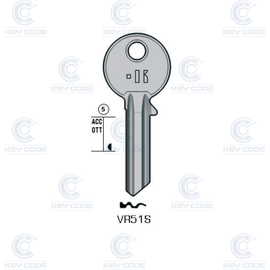 LLAVE KEYLINE VIRO VR51S (VI5R, VI-11)