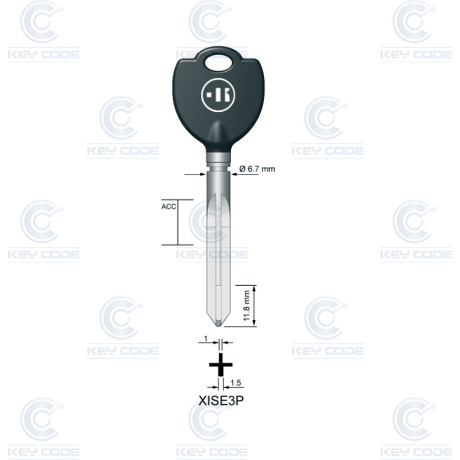 LLAVE KEYLINE ISEO XISE3P (XIE3)