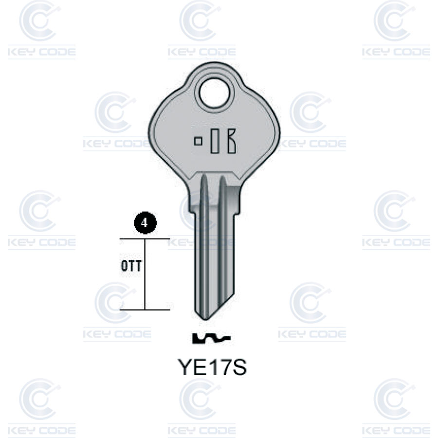 LLAVE KEYLINE YALE YE17S (YA17R, YA-8I) 