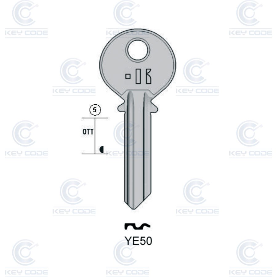 LLAVE KEYLINE YALE YE50 (YA5, YA-17D) 