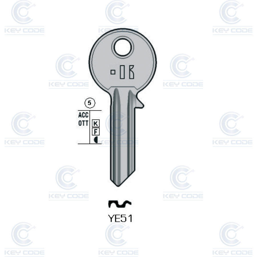 LLAVE KEYLINE YE51 (YA1, YA-6D) 