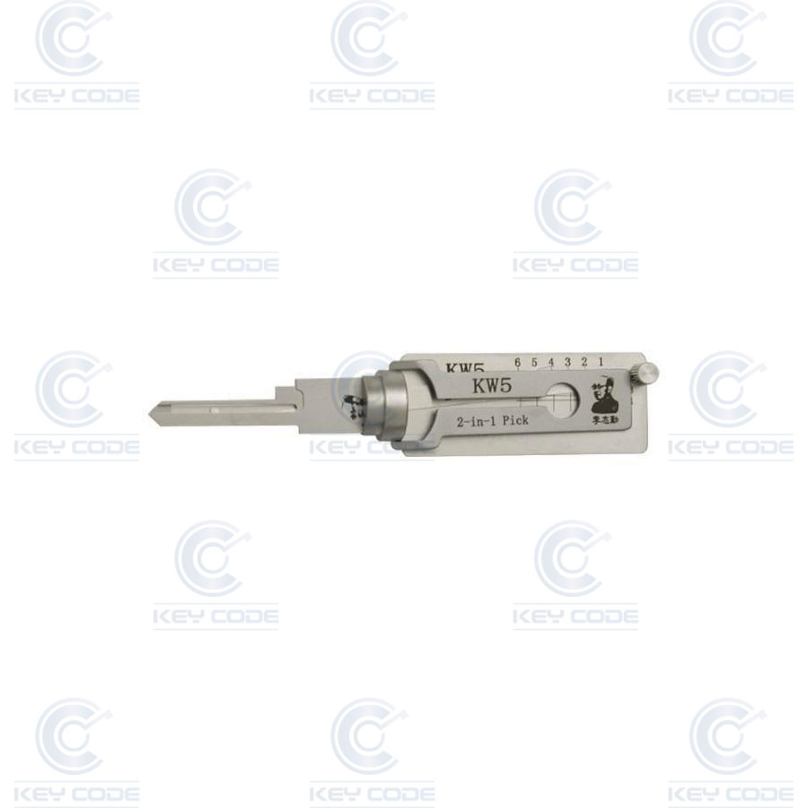 GANZUA LISHI 2 EN 1 KW5 6 PINS / ANTIREFLEJO