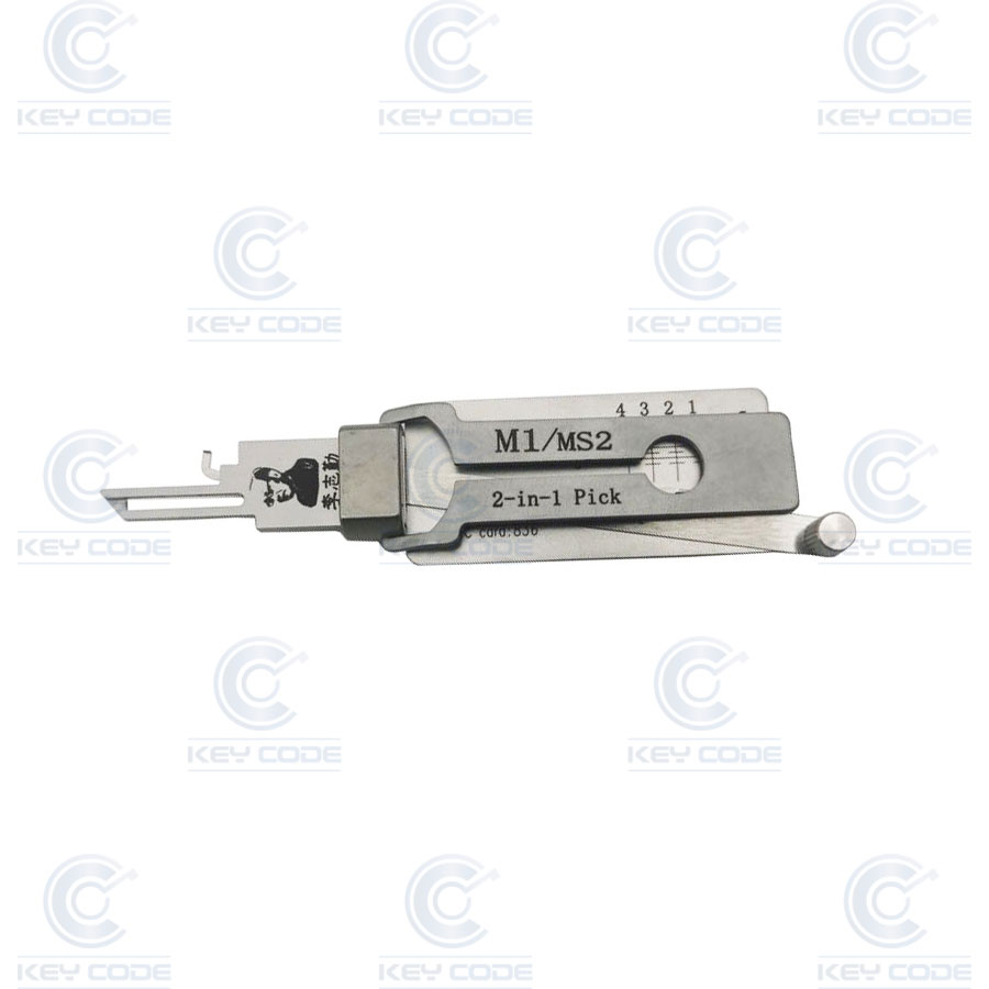 GANZUA LISHI 2 EN 1 M1 MS2  MASTER PARA CANDADO / ANTIREFLEJO 