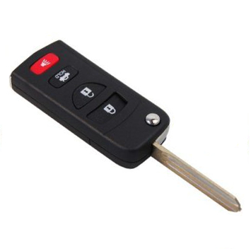 [NICS4B-V] CARCASA MANDO NISSAN CONVERTIBLE A PLEGABLE DE 4 BOTONES