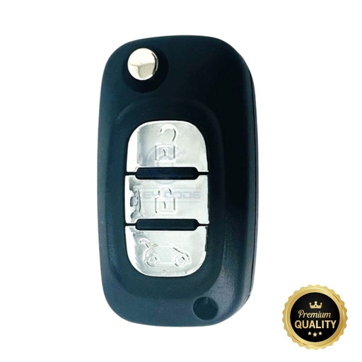 [RN2CS3B-P] CARCASA MANDO CLIO III PLEGABLE 3 BOTONES REGATA