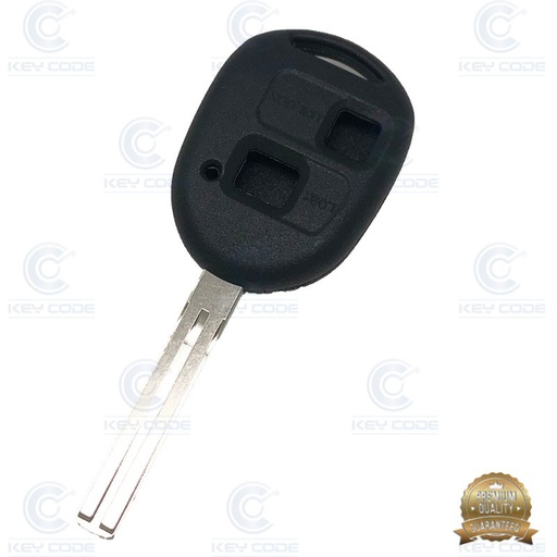 [TO40CS2B-P] COQUE TELECOMMANDE TOYOTA 2 BOUTONS CLE A VAGUE TOY40 DURASHELL - QUALITE SUPERIEURE