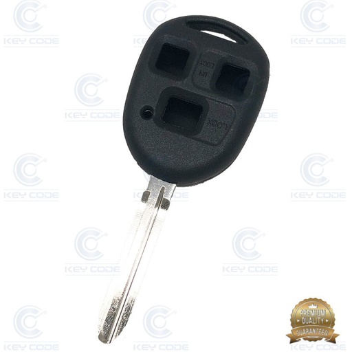 [TO43CS3B-P] COQUE TELECOMMANDE TOYOTA 3 BOUTONS (TOY43) DURASHELL - QUALITE SUPERIEURE