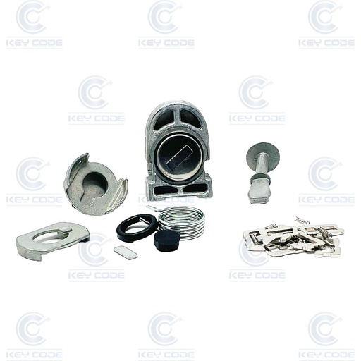 [VW66CP22B-AF] SERRURE DE PORTE VW DEMONTEE CADDY (2005-2007) (2K0837167, 2K0837168) AVEC CAME LONGUE HU66