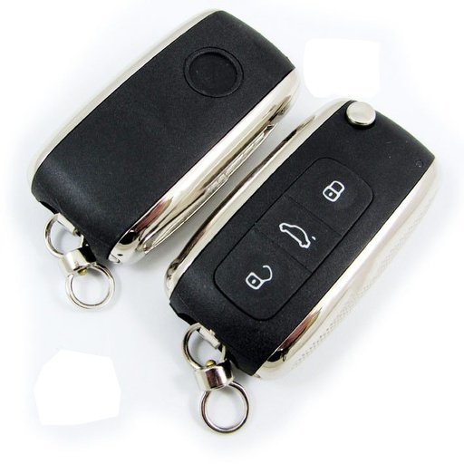 [VW66CS3B-PH] CARCASA MANDO PLEGABLE PHAETON DE 3 BOTONES 