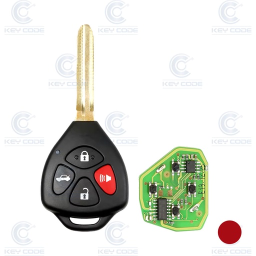 [XK12-4] CONTROLE REMOTO TOYOTA FIXO 4 BOTÕES PARA VVDI KEY TOOL (TOY43) XKTO02EN