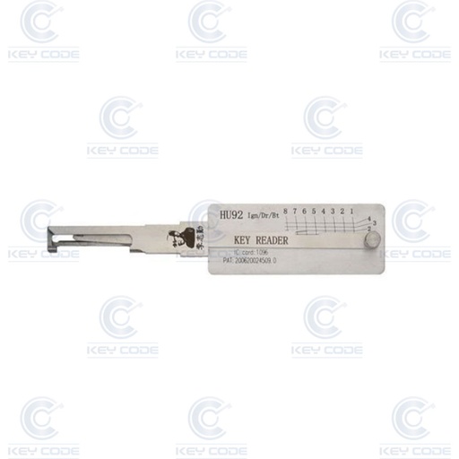 [DECHU92-AG] DECODEUR LISHI BMW (2006) HU92 DECODEUR IGNITION, COFRE ET PORTE / ANTIREFLET