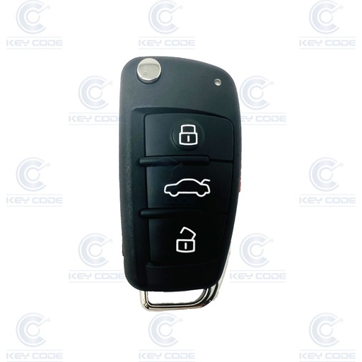 [AU900TE05-OE] AUDI FLIP REMOTE 3+1 BUTTONS DOR S3 (2015) (8V0 837 220 E INF) CRYPTO 128 BITS AES ID88  433 Mhz ASK - ORIGINAL -