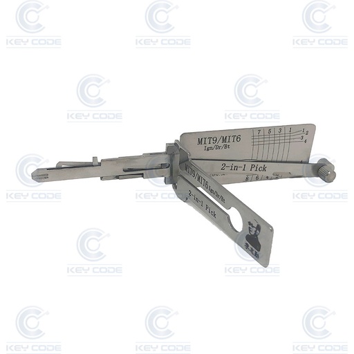 [MIT9/MIT6-AG] LISHI PICK DECODER 3 IN 1 MIT9 MITSUBISHI / ANTIGLARE
