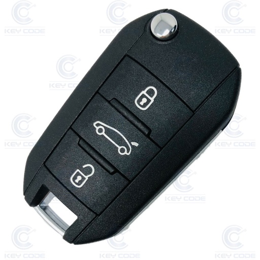 [CI101TE17-OE] PSA FLIP REMOTE 3 BUTTONS POUR C5 (1613288480) PCF7941 ID46 433 Mhz ASK - ORIGINALE