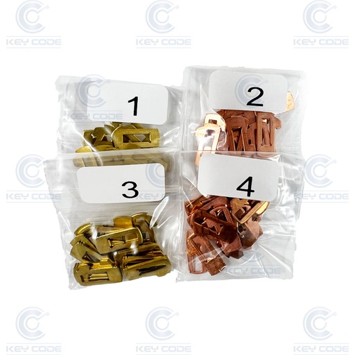 [TO43LA02] LOT DE LAMELLES TOYOTA (88-93) - MESURES 1, 2, 3, 4