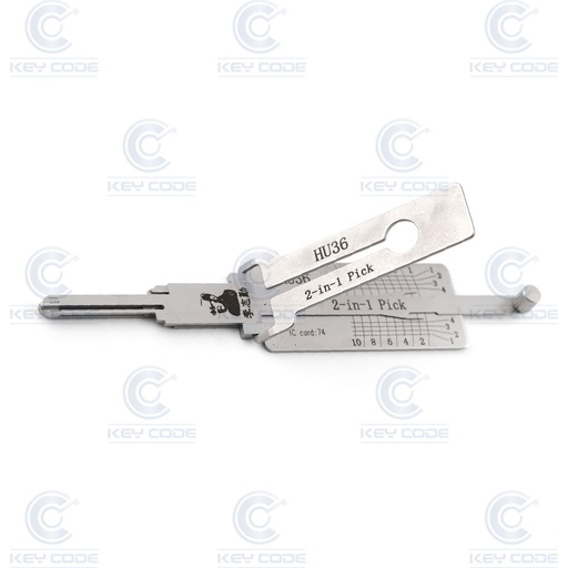 [HU36-AG] CROCHET LISHI 2  EN 1 HU36 MERCEDES POUR VÉHICULES CLASSIQUES (1973 - 1985) / ANTIREFLET