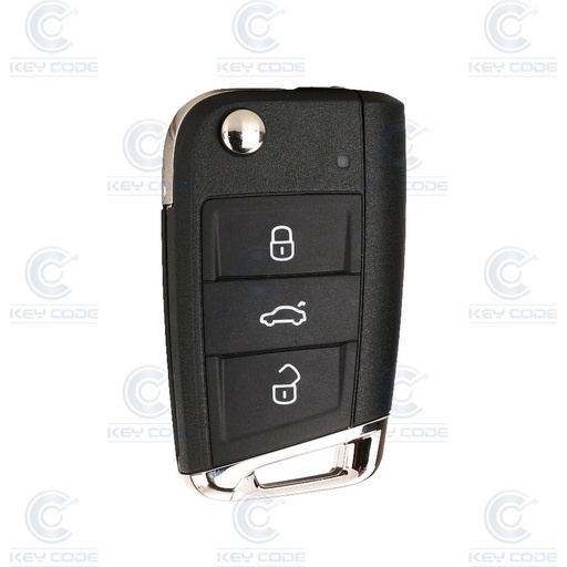 [VW900TE15-OE] TELECOMMANDE PLIABLE VOLKSWAGEN AVEC 3 BOUTONS POUR TIGUAN (2019) (5G6959752CJAIF) 434 ASK - ORIGINALE - 