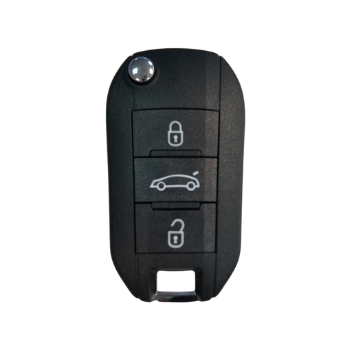 [PSA83CS3B-MM] COQUE TELECOMMANDE PLIABLE PEUGEOT, CITROEN, OPEL, FIAT ET TOYOTA (POUR ID4A) HU83 BOUTON COFFRE 