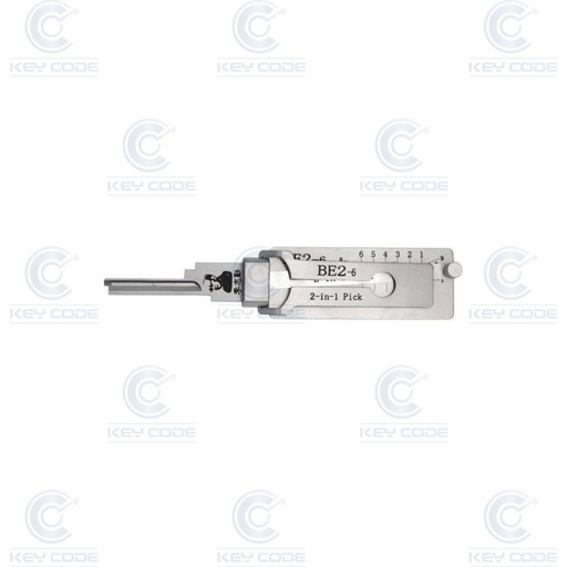 [BE2-6-AG] GANZUA LISHI 2 EN 1 BE2 6 PINS / ANTIREFLEJO