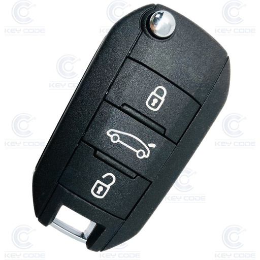 [CI102TE09-OE] MANDO PSA PLEGABLE 3 BOTONES CACTUS (1635634880, 1635634980) ID4A NCF2960M HU83 433Mhz  ORIGINAL 