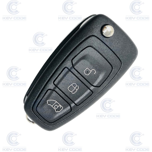 [FO101TE04-OE] TELECOMMANDE TRANSIT CONNECT 3 BOUTONS PLIABLE  ID63 (T17) 80 bits (1897183, 2036873 , 2146921) 433 mhz FSK - ORIGINALE
