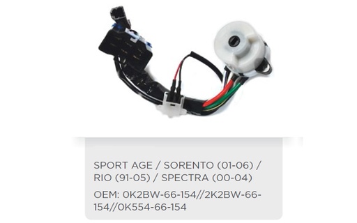 [KI101CB01-AF] CABLE DE ARRANQUE SPORTAGE, SORENTO, RIO, SPECTRA 