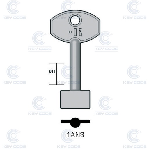 [KL-1AN3] LLAVE KEYLINE ANTONIOLI 1AN3 (APN, ANT-1G)