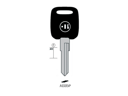 [KL-AD35P] CLÉ KEYLINE AUDI AD35P (HU49BP, AU-AHP)