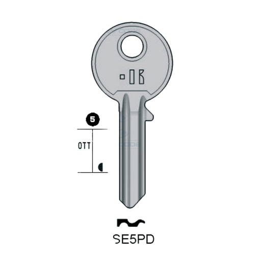 [KL-ISE5PD] LLAVE KEYLINE ISE5PD (IE3, IS-1D)