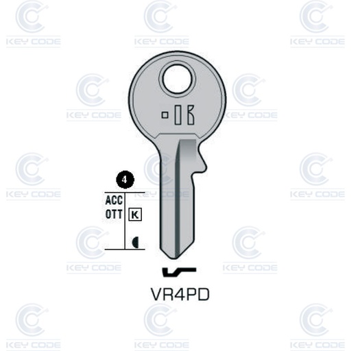 [KL-VR4PD] LLAVE KEYLINE VR4PD (VI084, VI-4IP)
