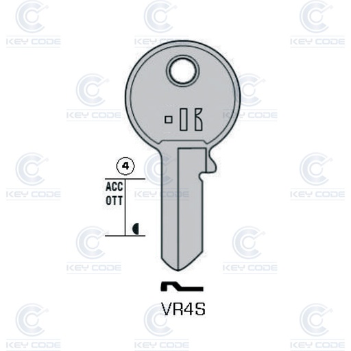 [KL-VR4S] LLAVE KEYLINE VIRO VR4S (VI083, VI-4D)