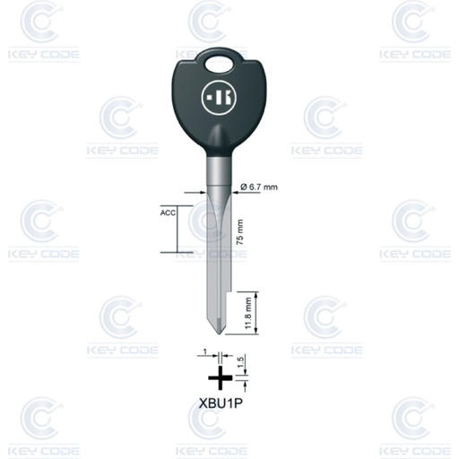 [KL-XBU1P] LLAVE KEYLINE DE 4 ENTRADAS XBU1P (XBW1, BUR-1X)