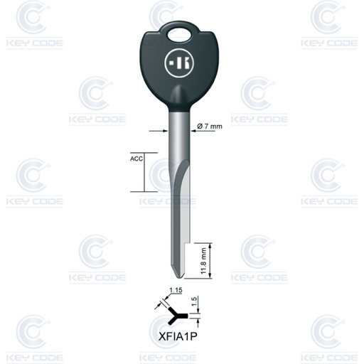 [KL-XFIA1P] LLAVE KEYLINE FIAM XFIA1P (XF1P, FM-1X)