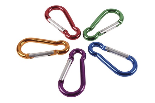 [MSQ77] DISPLAY WITH 12 COLORED CARABINERS OF 77MM