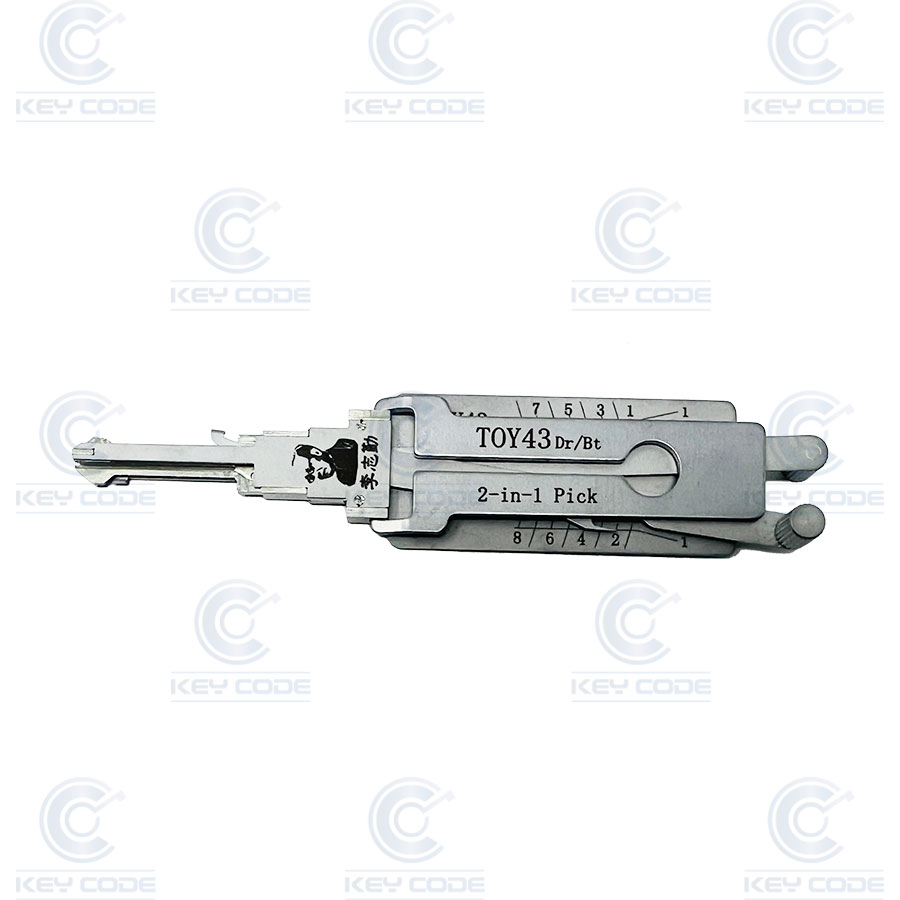 GANZUA LISHI 2 EN 1 TOY43 TOYOTA  8 CORTES / ANTIREFLEJO