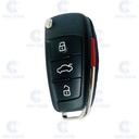 MANDO PLEGABLE AUDI  3+1 BOTONES PARA S3 (2015) (8V0 837 220 E INF) CRYPTO 128 BITS AES ID88  433 Mhz ASK - ORIGINAL -