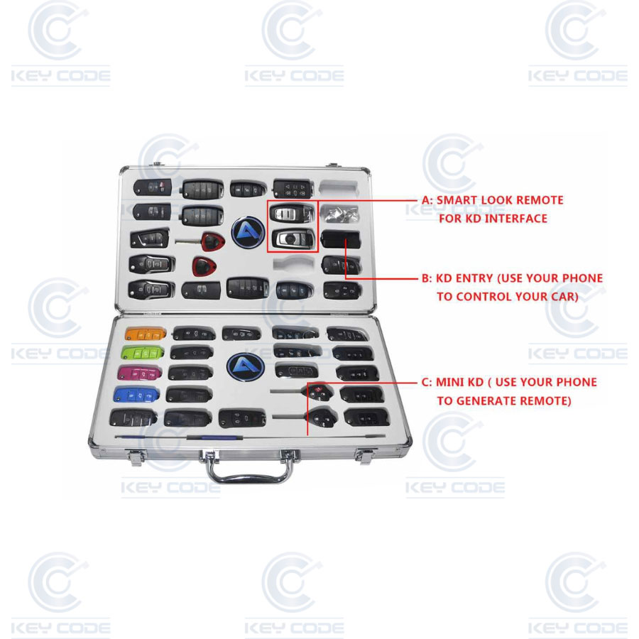 SET DE MANDOS PREMIUM CON MÁQUINA DE GENERACION DE TELEMANDOS PARA SMARPHONE KD900 MINI