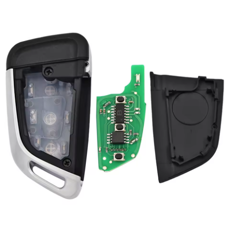 MANDO KEYDIY BMW MODERNO DE 3 BOTONES CON TRANSPONDER MULTIFUNCIÓN NB29 - BOTONES METALICOS