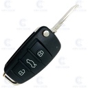 MANDO PLEGABLE AUDI PARA A4, RS4, SEAT, EXEO DE 3 BOTONES 433 MHZ (8E0837220K, 8E0837220Q, 3R0837220) ID48