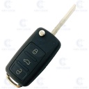 MANDO PLEGABLE 3 BOTONES AUDI A8 (2003-2011) PCF7942 433 mhz (4E0837220H) - AFTERMARKET