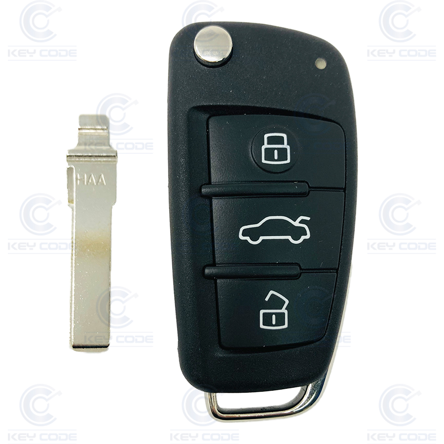 MANDO PLEGABLE AUDI A6, Q7 DE 3 BOTONES 868 MHZ (4F0837220R INF) - ORIGINAL POR BASTIDOR  